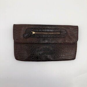 Brown purse clutch style
